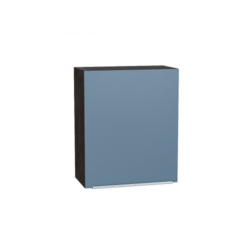 716*600* Шкаф верхний с 1-ой дверцей Фьюжн Silky Blue Graphite